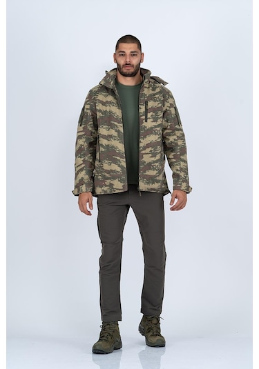 Combat Tactical Mont Tactıcal Softshell Kamuflaj - 305-647-nano Yeşil