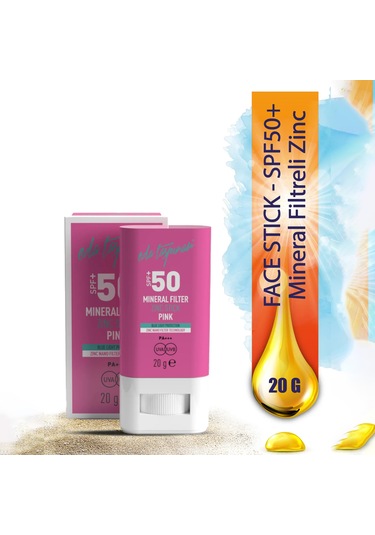 Eda Taşpınar Mineral Filtreli Pink Zinc Stick Güneş Kremi SPF50+ 20 G