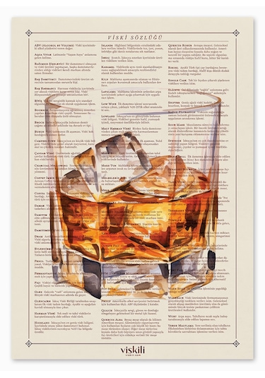 Anason İşleri Viski Sözlüğü Poster 50x70cm