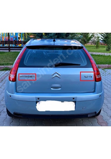 Citroen C4 Bagaj Yazısı Seti Eski Nesil 2'Li Set