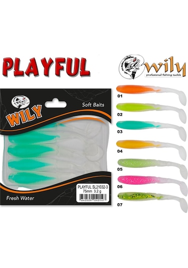 Wily Playful Silikon Yem 7.5 Cm 3.2 Gr - 07
