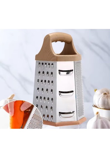 Paslanmaz Çelik 6 Taraflı Çok İşlevli Rende Dilimleyici Açık Yeşil