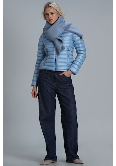 Lufian Mary Kaztüyü Kadin Mont Mavi Mavi 122120022100300 Mavi