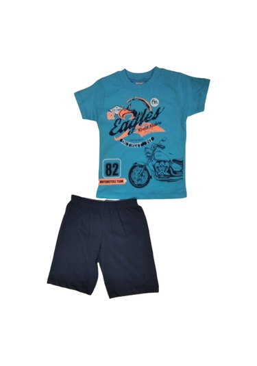 Erkek Çocuk Alt Üst Takım Mavi 82 Eagler Yazılı Mavi