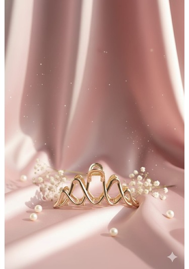 Mandal Modelli Metal Toka, Metal Klipsli Mandal Toka Altın