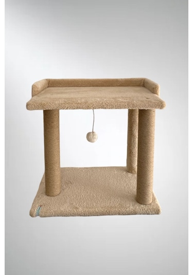 Nursoft Ponponlu Kedi Yatağı Kedi Tırmalama 47 CM