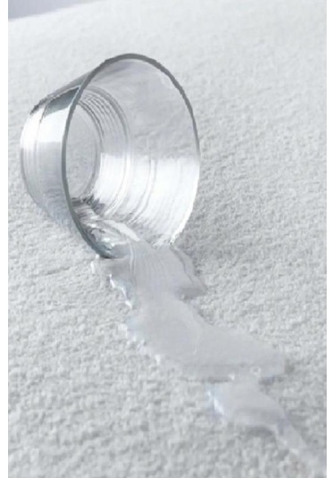 Altın Karma Pamuk Sıvı Geçirmez Bebek Alezi 70x110 Cm Beyaz