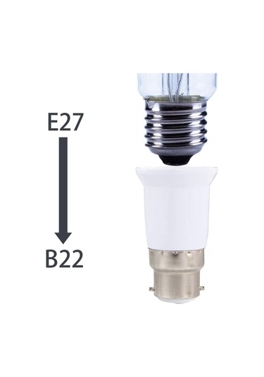 15 Adet B22 Soket Adaptörü E27'ye, Lamba Tabanı Dönüştürücüsü, Led Lambalar İçin Ampul Adaptörü