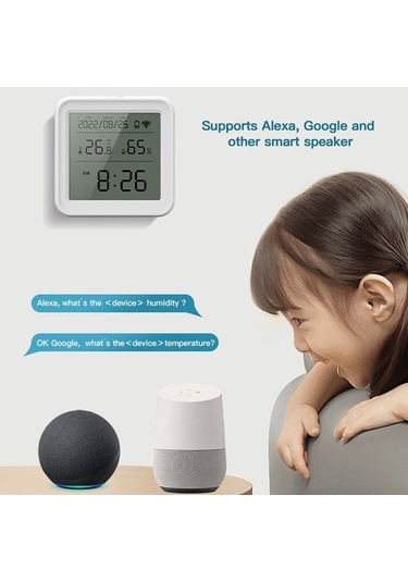 Novahub Wi-fi Sıcaklık Ve Nem Sensörü - Alexa & Google Home, Alarm, Veri Kaydet, Nem Eğrileri