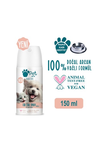 Pet Love Tüy Bakım Spreyi Vanilya Doğal Argan Yağlı 150 ML