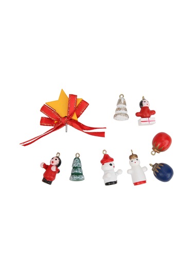 Moveevo Noel Dekorasyonu Ahşap Döner Müzik Kutusu Çocuk Hediyesi Aksesuarla Ornman Noel Ağacı Dekoru