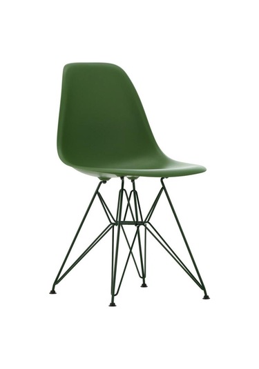 Vitra Eames Plastik Yan Sandalye Re Dsr Duotone, Geri Dönüştürülmüş Plastik Yeşil
