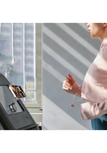 Kilifone - Telefon Tutucu K007 Pro 360 Derece Dönebilen Vakum Özellikli Magnetik Telefon Tutucu - Siyah - T36975 Siyah