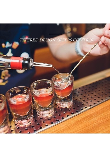 Fortunelane Paslanmaz Çelik Sütunluk, Akışkan Dağıtıcı, Akıllı Tapağı, 30mm Dış Çap, Gümüş-siyah Gümüş - Siyah