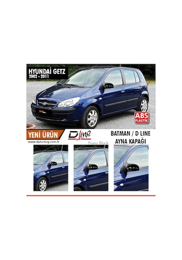 Hyundai Getz Batman Yarasa Ayna Kapağı Piano Black / 2002 - 2011