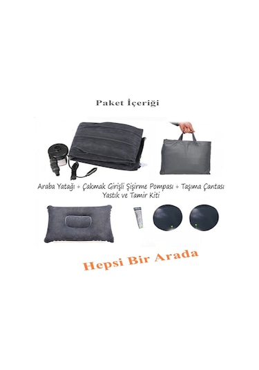 Reidan Oto Şişme Yatak Arka Koltuk Yatak Çift Kişilik Kamp  Yatağı