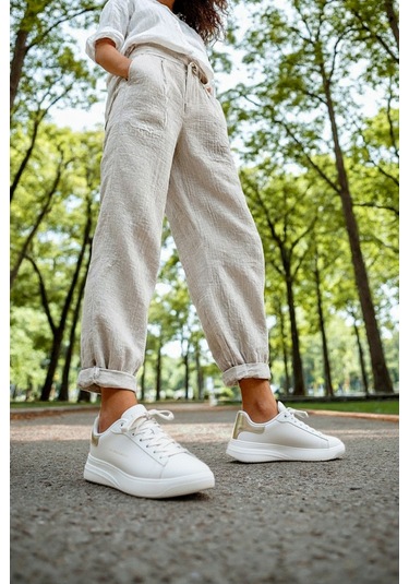 U.s. Polo Assn. Yuna 5pr Beyaz Kadın Sneaker 000000000102021434 Beyaz-altın