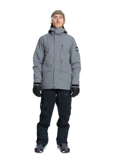 Quıksılver Quiksilver Mission Solid Jk Erkek Gri Snowboard Ceketi Sje0 Gri