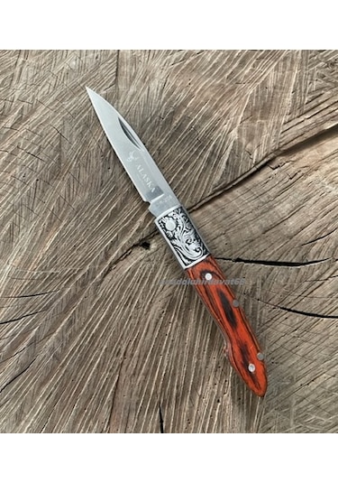 Alaska Cep Çakısı Kamp Çakısı Avcı Kampçı Bıçagı Cep Bıçak 15cm Kahverengi