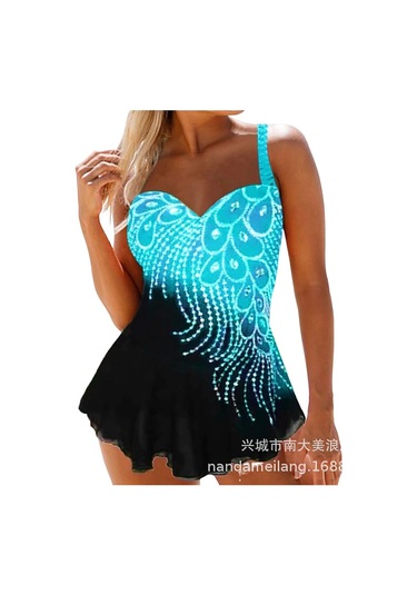 Geeroyoo Büyük Beden Kadınlar İçin Konforlu Geniş Kollu Mayo, Deniz Sporları Ve Tatil İçin Dayanıklı Mavi Renkli Desenli Üst Ve Alt Mayo Seti Xxxl Diğer Geeroyoo Büyük Beden Kadınlar İçin Konforlu Geniş Kollu Mayo, Deniz Sporları Ve Tatil İçin Dayanıklı Mavi Renkli Desenli Üst Ve Alt Mayo Seti Xxxl Diğer