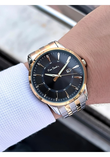 Pierre Cardin Çelik Kordon Takvimli Özel Kadran 3 Atm Suya Dayanıklı Erkek Kol Saati Epc.800211.f105