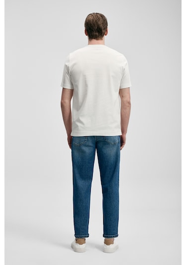 Lufian Marcus Modern Grafik T- Shirt Kırık Beyaz Kırık Beyaz 111020322100510 Kırık Beyaz