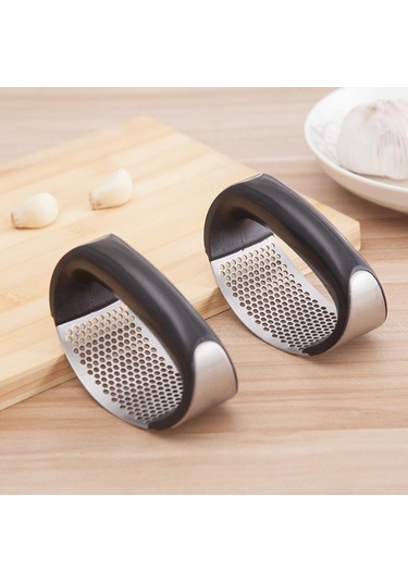 Manuel Sarımsak Basın Rocker Saplı Paslanmaz Çelik Sarımsak Kırıcı Sıkacağı Dilimleme Kıyma Kıyıcı Mutfak Gadget Aracı