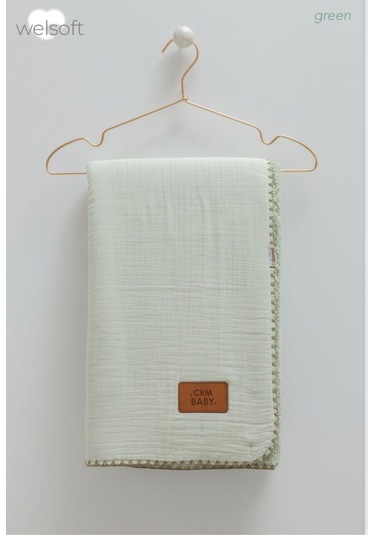 İçi Welsoft Ve Müslinli Battaniye Yeşil