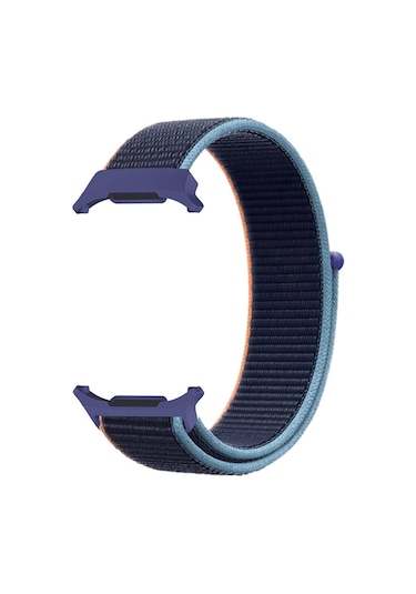 Ekılıf - Samsung Watch Ultra 47mm Uyumlu - Kordon Hasır Kordon Krd-03 - Lacivert