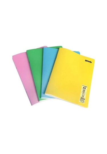 Mynote 80 Yaprak Çizgili A4 Defter Pp Kapak - 3 Adet Çok Renkli