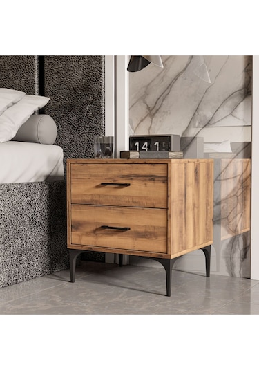 3670 Zen 2 Çekmeceli Ayaklı Komodin Hat Rengi