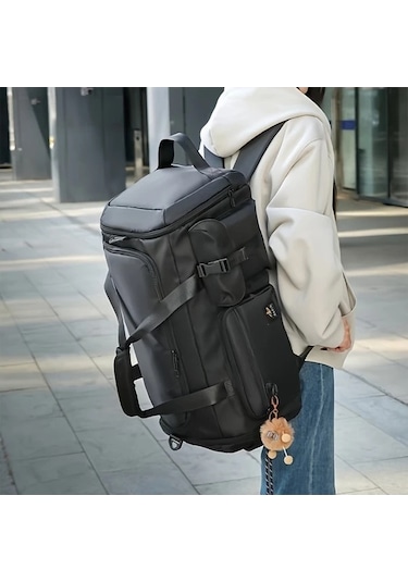 Sandwich Unisex Vintage Oxford Spor Sırt Çantası Tavuskuşu Yeşili Kolye Uçluksuz Tavuskuşu Yeşil