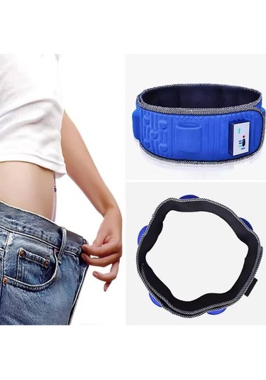 5 Motorlu Titreşimli Masaj Aleti Göbek Kemeri Selülit Cihazı Eritme Zayıflama Siyah