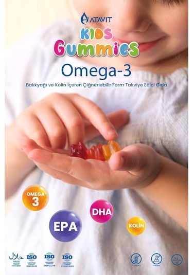 Atavit Kids Omega-3 60 Gummies 2 Adet