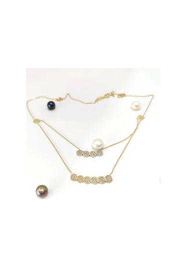 Altın Ürünler İkili Kolye 14 Ayar