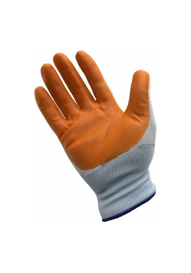 12 Adet L-xxl Genel Maksatlı Nitril Koruyucu İş Eldiveni Sarı