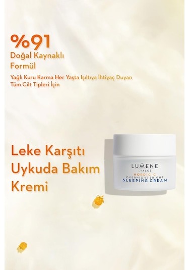 Lumene Overnight Bright Sleeping Aydınlatıcı & Leke Karşıtı Bakım Kremi 50 ML
