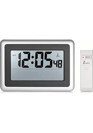 Kkmoon Ev Ve Ofis İçin Radyo Dalgalı Saat - Lcd Ekranlı, Otomatik Zaman Ayarlı, İç/ Dış Sıcaklık Ölçer, Alarm Ve Yeniden Uyandırma Fonksiyonu Çok Renkli ÇOk Renkli