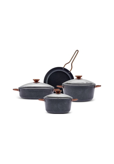 Karaca  Biodiamond Expert Rosegold 7 Parça Tencere Seti