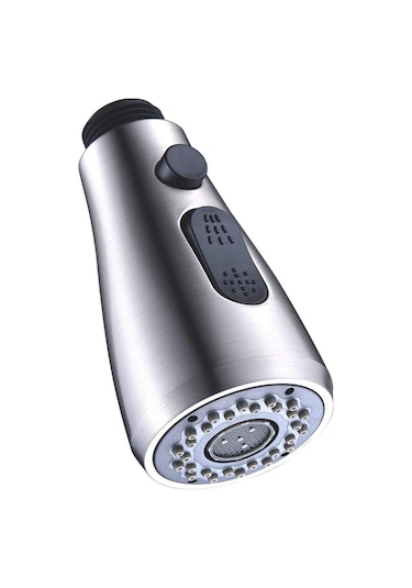 Xiyyadms G1/2 Bağlantılı Mutfak Musluğu Atomizer, 3 Ayarlı Abs Plastiği, Çizgili Bn Finishli Değiştirme Parçası Diğer