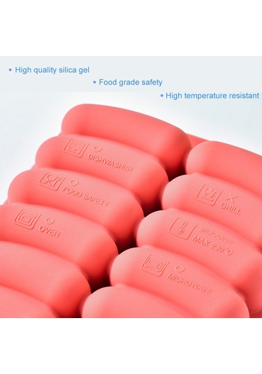 Yaleker Silikon Sosis Kalıbı - Fırın Ve Mikrodalga İçin Yapışmaz, Çocuklar İçin Sağlıklı Sosis Yapma Aparatı Diğer