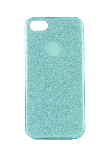 Apple Uyumlu iPhone 5 Kılıf Zore Shining Silikon Mavi