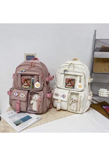 Japon Lisesi Kız Sırt Çantası Okul Çantaları Genç Kızlar Için Çok Cepler Yeni Kawaii Sırt Çantası Kadın Harajuku Sevimli Mochila