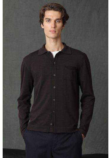 Lufian Orka Erkek Kazak Kahverengi 112090099100112 Kahverengi