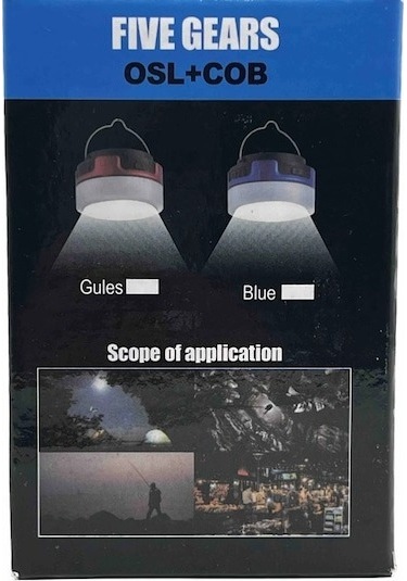 HEL-0809T Solar Şarjlı Kamp Feneri Çadır Lambası Çok Renkli