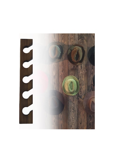 Suntek Beyzbol Şapka Rafı Depolama Giriş Sundurma Kahverengi