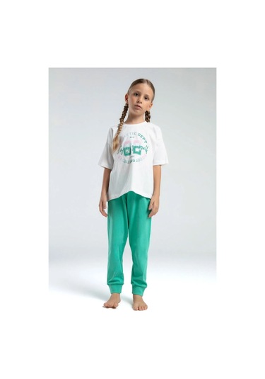 Rolypoly Roly Poly 2'li Pijama Takımı Rp3614 Beyaz-mint Beyaz- mint