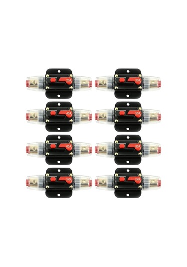 100a 50a 60a 80a 150a 12v 24 Araba Kamyonu Ses Amplifikatörü Devre Kesici Sigorta Tutucu Agu Stil Stereo Amplifikatör Boyut: 60a