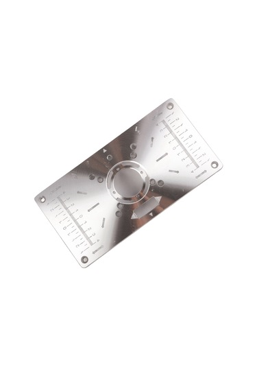 Yifomall "ahşap İşleme Kenar Düzeltme Makinesi İçin Dayanıklı Alüminyum Kılavuz Plaka - 4 Halka Ve Vidalı Set"