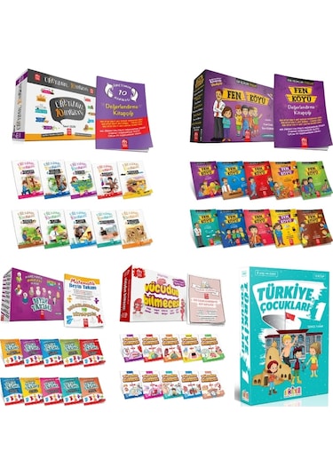 3.SINIF HİKAYE FEN KÖYÜ, BEYİN TAKIMI , ÜRETİMİN 10 HARİKASI , VÜCUDUN BİLMECESİ , TÜRKİYE ÇOCUKLARI